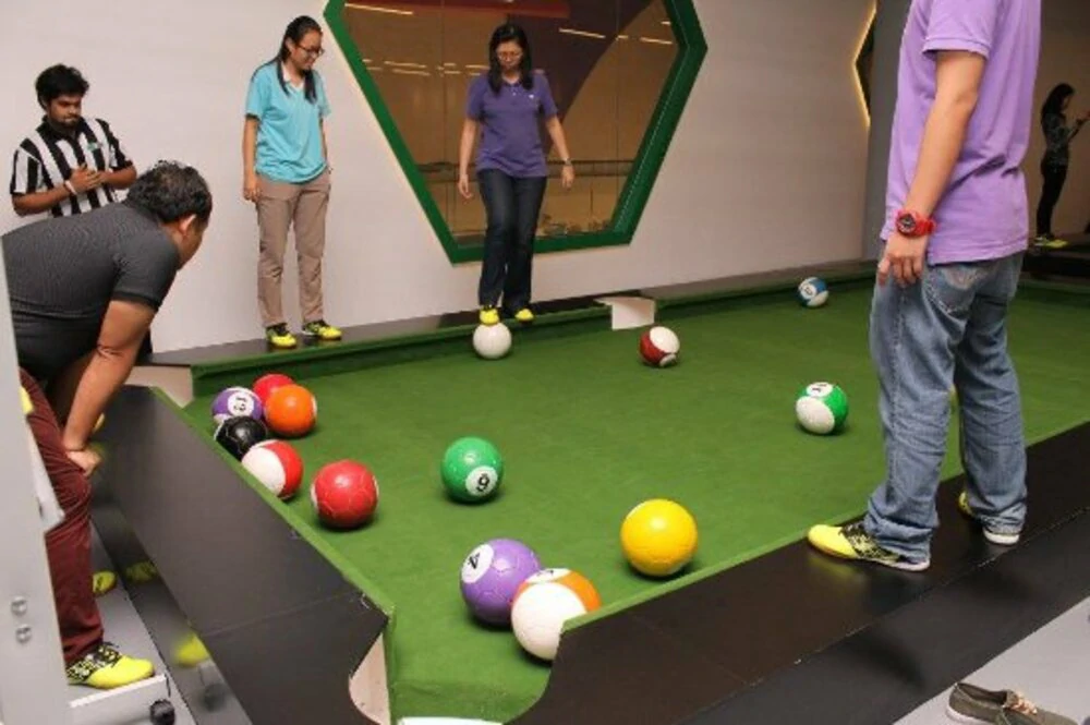 Team Building with Snookball: A Fusion of Pool and Football